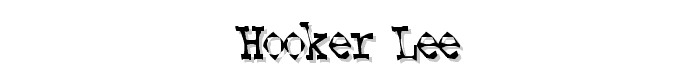 Hooker Lee font